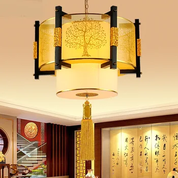 Chiński styl Drewniane wiszące Gabinet herbaty pawilon salon jadalnia Osobowość szablon nasufitowe ZA ZS72