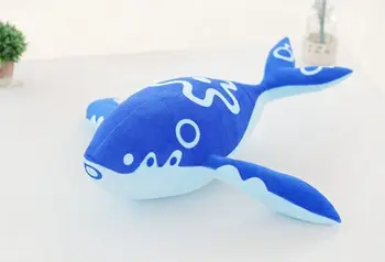 miękka zabawka około 60 cm niebieski wieloryb pluszowe zabawki miękka lalka prezent na urodziny w1855