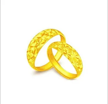 Klasyczne Retro Złoty Pierścionek dla Kobiet Obrączki Ślubne Biżuteria Gwiazd Męskie Pary Pierścień Złoty Pierścień Prezent na Rocznicę