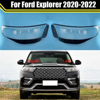Auto Światło Głowy Czapki Dla Ford Explorer 2020 2021 2022 Pokrywa Reflektor Samochodu Przezroczysty Klosz Lampy Soczewka Reflektor Osłona