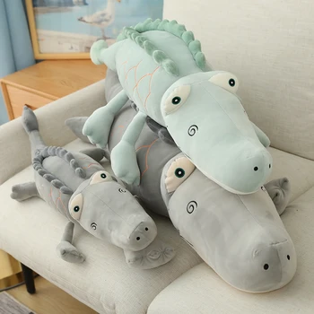1 70 cm Miękka Krokodyli i Pluszowe Zabawki dla Dzieci Dzieci Uspokajają Śpiącą Poduszkę Lalka Zwierzę Miękkie Pluszowe Zabawki Prezenty na Urodziny dla Dziewczyn