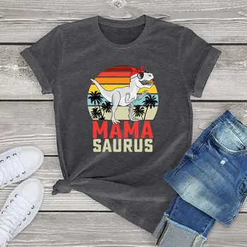 Mama Саурус Koszulka Unisex Dla Kobiet Tata Саурус Te Same Zestawy Dla Rodziny Zabawna Koszulka Z Dinozaura T-Shirty Dla Dzieci Dla Dziewczyn I Chłopców